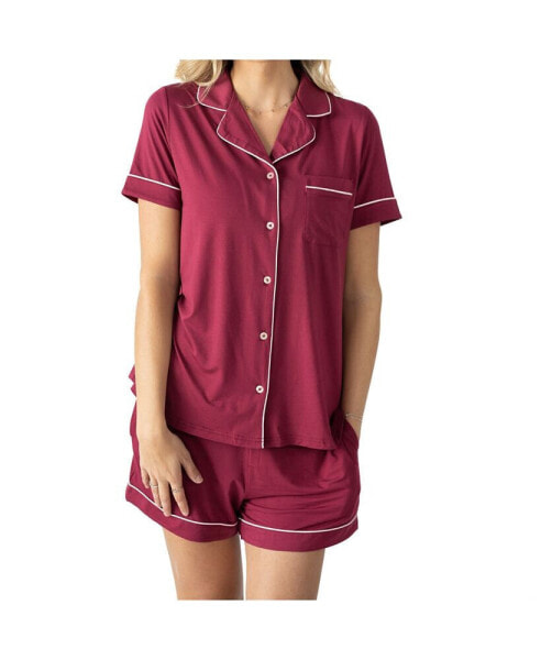 Plus Size Clea Postpartum Short Sleeve Pajama Set