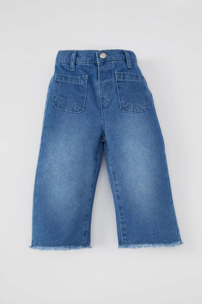 Брюки для малышей defacto Kız Bebek Wide Leg Geniş Paça Jean Pantolon B8145A524SP