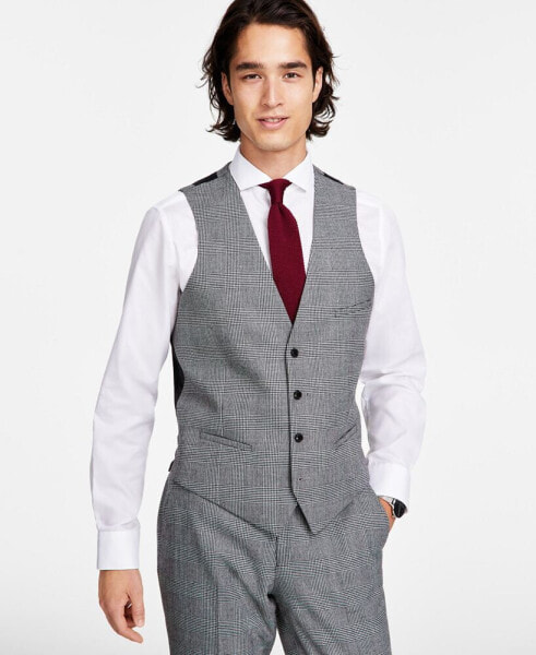Жилет Bar III Slim-Fit Plaid Suit