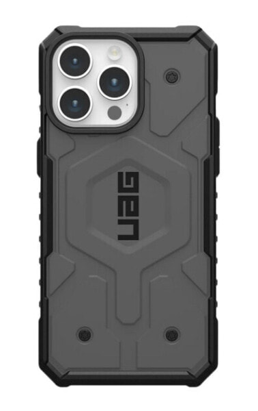 Urban Armor Gear UAG Pathfinder MagSafe Case| Apple iPhone 15 Pro Max| silber|