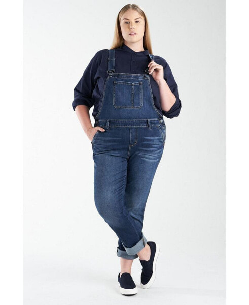 Plus Size Denim Overall