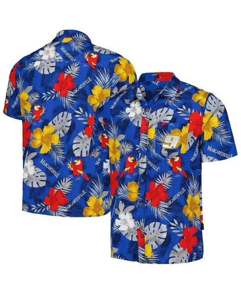 Рубашка Margaritaville мужская Island Life Floral Party Full-Button "Royal Chase Elliott"
