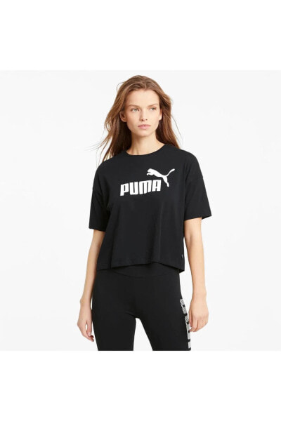 Футболка PUMA Короткая Клетка Essentials Logo Женская