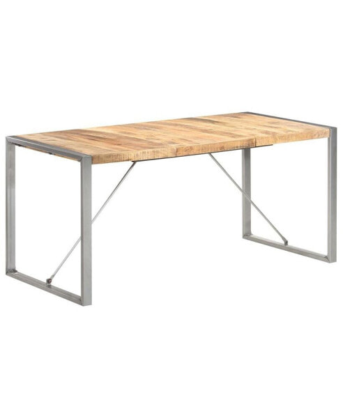 Стол обеденный vidaXL из массивной деревянной манго 160x80x75 см.