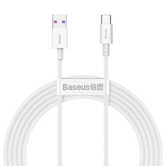 Kabel przewód Superior USB - USB-C 66W 6A 2m - biały