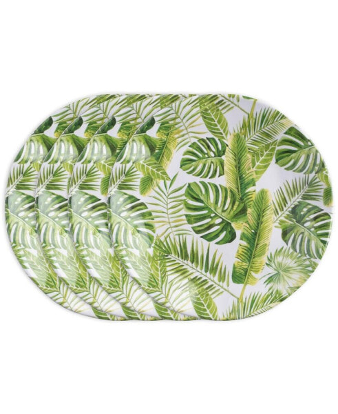 Melamine Palm 8" Salad Plate Set/4