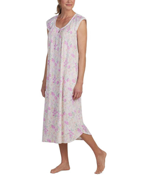 Women's Sleeveless Floral Nightgown