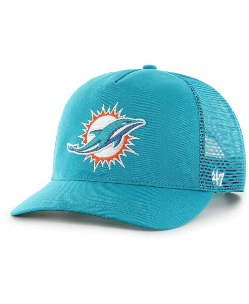 Men's Aqua Miami Dolphins Mesh Hitch Trucker Adjustable Hat