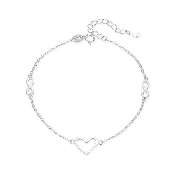 Stylish silver bracelet Infinity Love AGB776/21