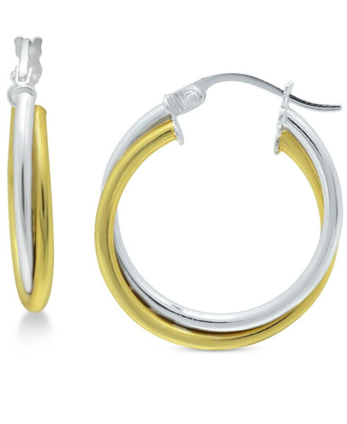 Серьги Giani Bernini Two-Tone Overlap Hoop