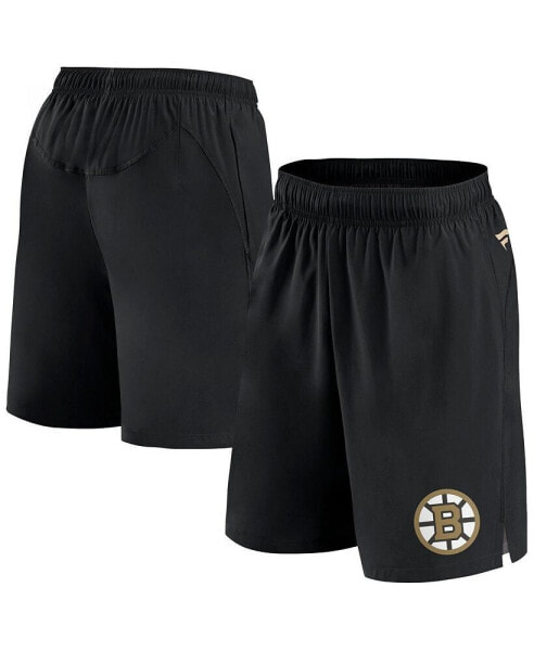 Men's Black Boston Bruins Authentic Pro Tech Shorts