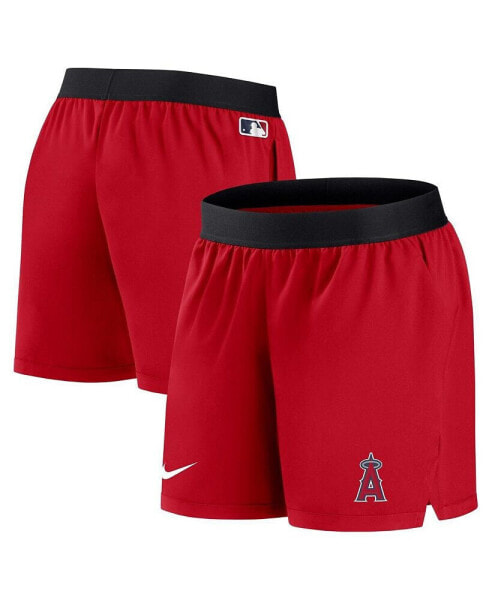 Women's Red Los Angeles Angels Authentic Collection Team Performance Shorts