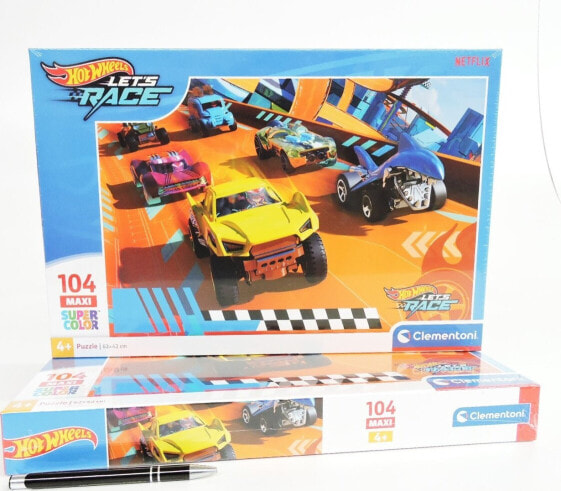 Clementoni Clementoni Puzzle 104el Maxi SuperColor Hot Wheels 25762