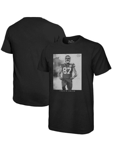 Men's Threads Travis Kelce Black Kansas City Chiefs Player Graphic Oversized T-shirt