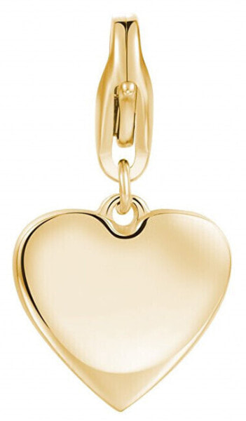 Gold-plated Heart Pendant Happy SHA284