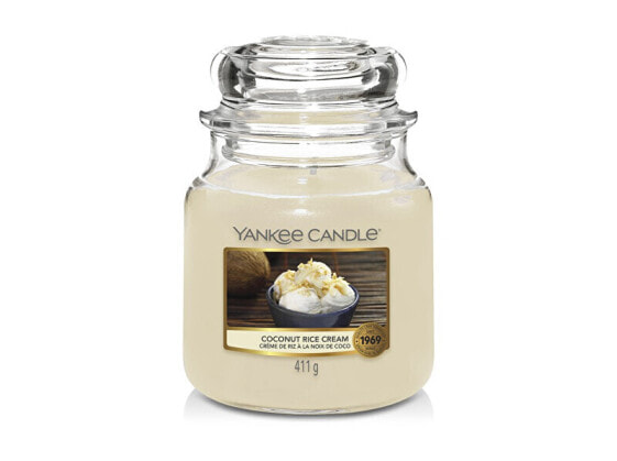 Scented candle Classic medium Coconut Rice Cream 411 g