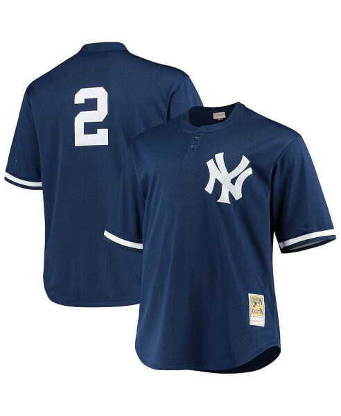 Men's Derek Jeter Navy New York Yankees Big and Tall Batting Practice Replica Player Jersey