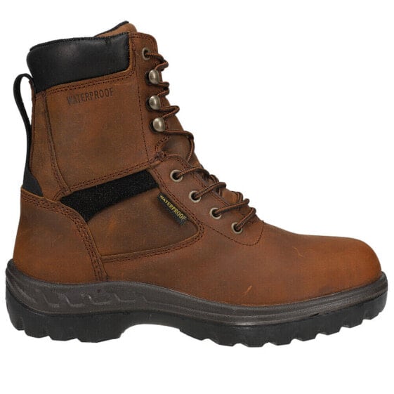 Dan Post Boots Poplar 8 Inch Waterproof Steel Toe Work Mens Brown Work Safety S