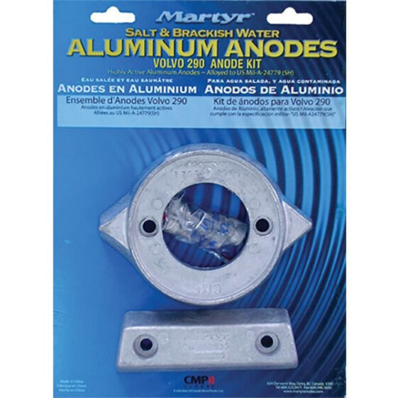 MARTYR ANODES Volvo 280HP Single Prop Magnesium Anode Kit