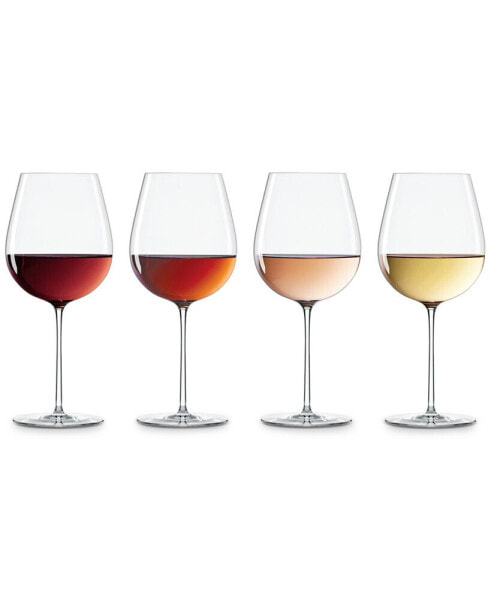Сервировка стола LENOX Набор винных бокалов Lenox Tuscany Victoria James Signature Series для теплого региона, 4 шт.