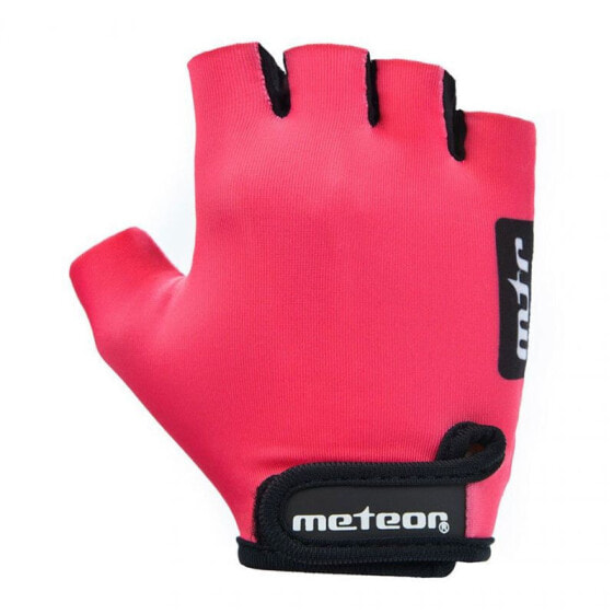 Cycling gloves Meteor Pink Jr 26196-26197-26198