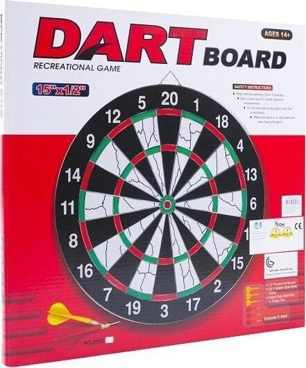 Tarcza dart sizalowa 38 cm + 6 rzutek EB030232/BT171524