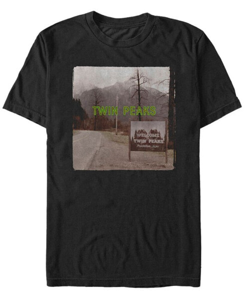 Twin Peaks Men's Welcome Sign Short Sleeve T-Shirt