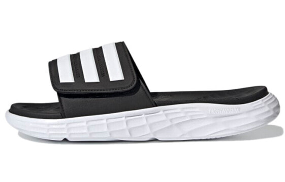 Сланцы спортивные Adidas Duramo Sl черно-белые мужские