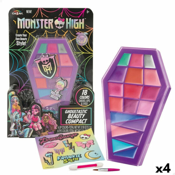 Детский набор для макияжа Monster High Feeling Fierce 10 x 16,5 x 2 cm 4 штук