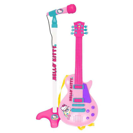 Детский музыкальный набор REIG MUSICALES Hello Kitty Электронная гитара с микрофоном