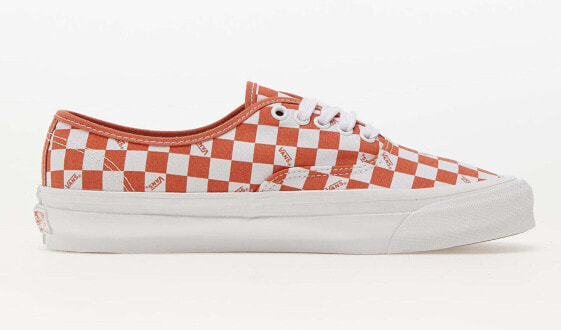 [VN0A5FBD0HL] Mens Vans VAULT OG AUTHENTIC LX 'CHECKERBOARD MECCA ORANGE'