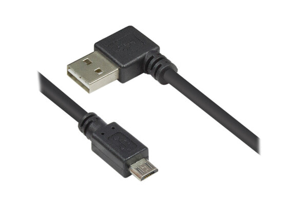 Good Connections 2510-EUM005W, 0.5 m, USB A, Micro-USB B, USB 2.0, Male/Male, Black