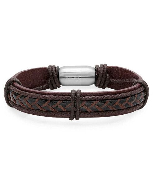 Men's Leather String Design Bracelet