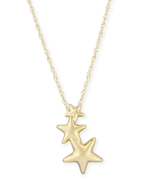 Macy's triple Star Crawler Necklace Set in 14k Gold