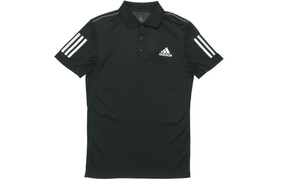 adidas Club 3str Polo网球条纹运动polo衫 男款 黑色 送男生 / Поло Adidas Club 3str DU0848