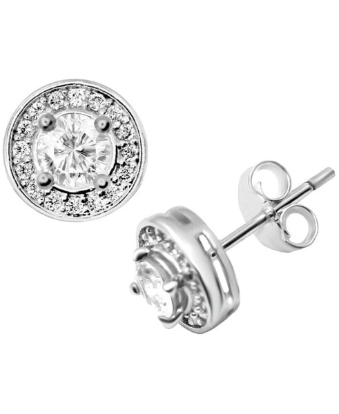 Серьги Essentials Cubic Zirconia Halo Stud