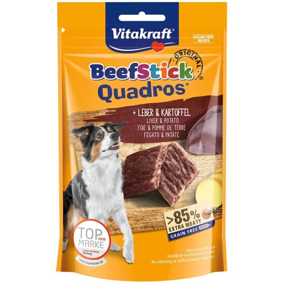 VITAKRAFT Beef Stick Quadros 70gr liver and potato snack 7 units