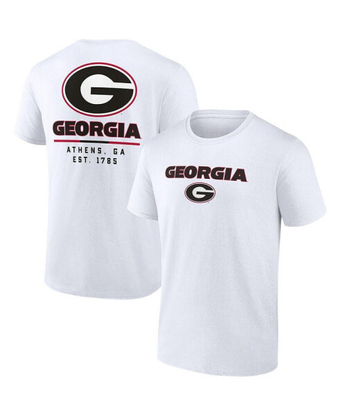 Men's White Georgia Bulldogs Game Day 2-Hit T-shirt