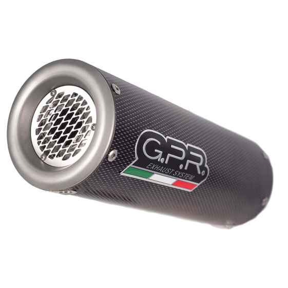 GPR EXHAUST SYSTEMS M3 Poppy CF Moto 700 CL-X Sport 22-24 Ref:E5.CF.16.M3.PP Homologated Stainless Steel Slip On Muffler
