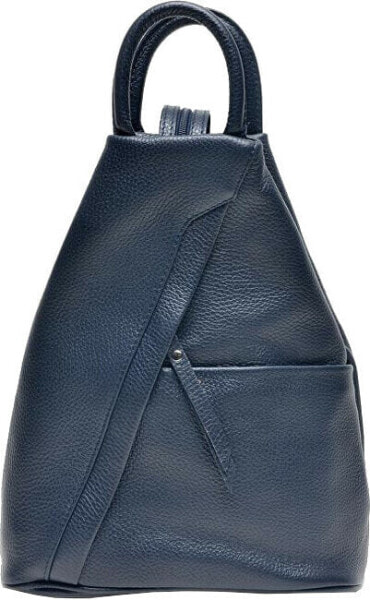 Рюкзак из натуральной кожи Carla Ferreri CF1625 Blu