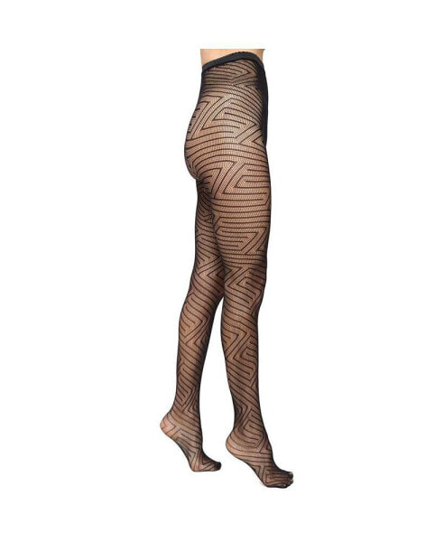 Women's GEOMETRIC FISHNET TIGHTS