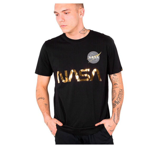 ALPHA INDUSTRIES NASA Reflective short sleeve T-shirt