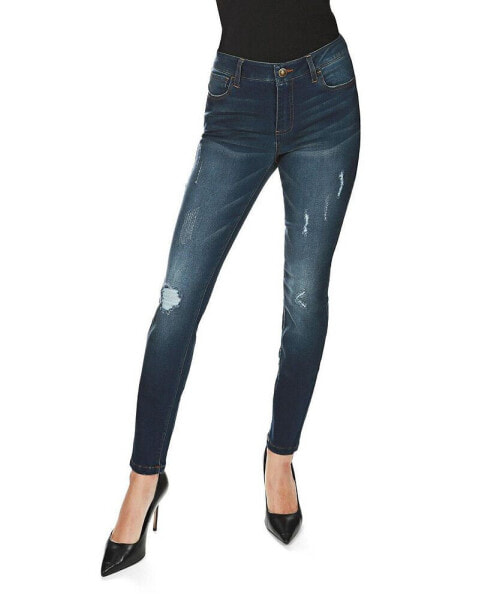 Women's Distressed Bamboo Blend Denim Jeggings