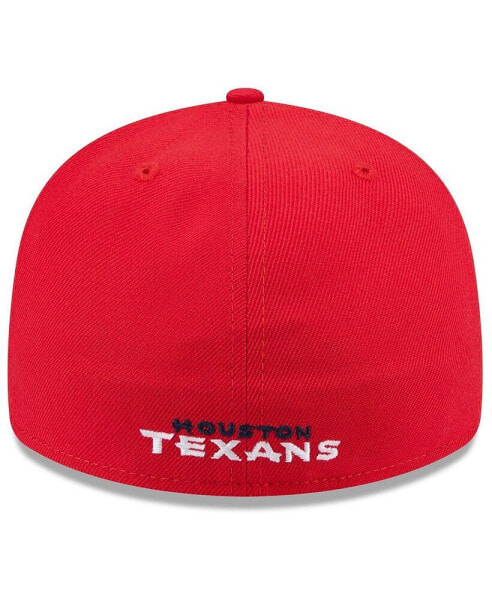 Men's Red Houston Texans Omaha Low Profile 59FIFTY Fitted Hat