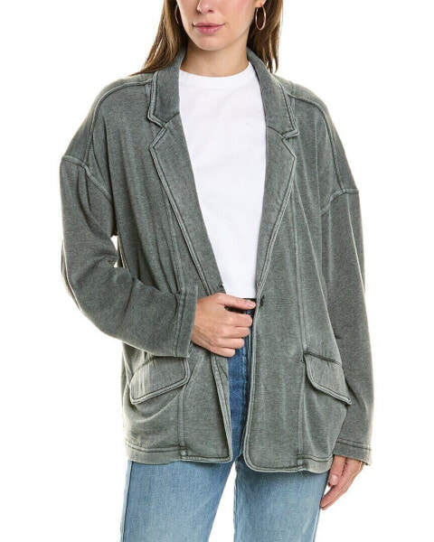 Vintage Havana Fleece Blazer Women's Green S