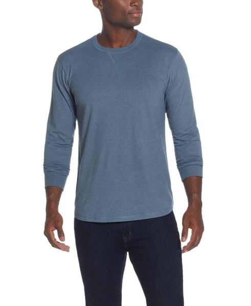 Men's Long Sleeved Brushed Jersey Crew Neck T-shirt