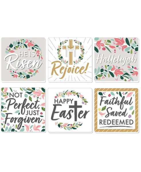 Religious Easter - Christian Holiday Party Decor - Drink Coasters - Set of 6