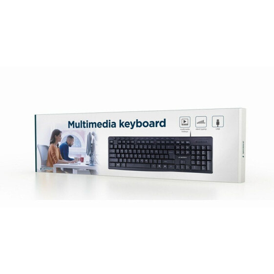 Keyboard GEMBIRD KB-UM-107 Qwerty US Black