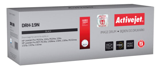 Лазерный принтер activejet Compatible совместимый с HP LaserJet Pro M102a/M102w/M130a/M130fn/M130fw/M130nw DRH-19N (замена для HP 19A CF219A; Supreme; черный) 12000 страниц