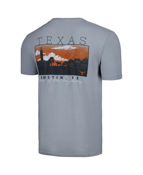 Men's Gray Texas Longhorns Campus Scene Comfort Colors T-shirt